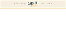 Tablet Screenshot of carrollbrewing.com